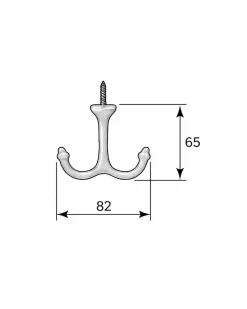 Ankarkrok - Jernbolaget Nr 5555 nickel