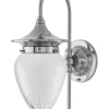 Badrumslampa - Fryxell nickel, slipat mattglas