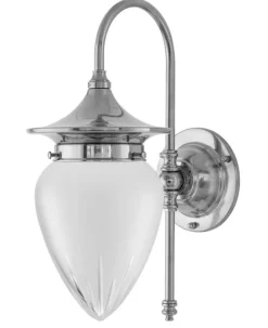 Badrumslampa - Fryxell nickel, slipat mattglas