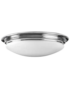 Badrumslampa - Taklampa Bovey plafond krom/matt vit
