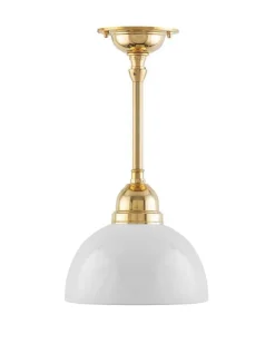 Badrumslampa - Taklampa Byströmpendel 60 mässing, halvsfär