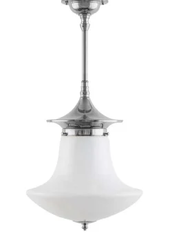 Badrumslampa - Taklampa Dahlbergspendel 100 nickel, klottrattskärm