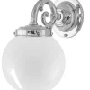 Badrumslampa - Topelius nickel, klot