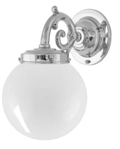 Badrumslampa - Topelius nickel, klot