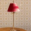 Bordslampa - Ankarcrona 50 cm mässing, röd skärm