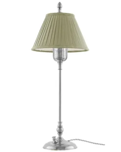 Bordslampa - Ankarcrona 50 cm nickel, olivgrön skärm