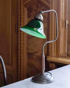 Bordslampa 1903 - Antik med grön klockskärm