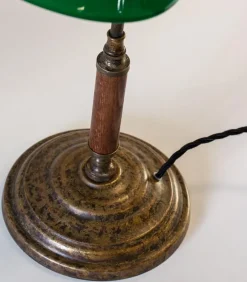 Bordslampa 1903 - Antik med grön skärm