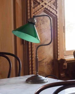 Bordslampa 1903 - Antik med grön skärm