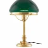 Bordslampa - Karlfeldt mässing, toppig grön