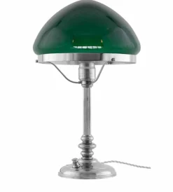 Bordslampa - Karlfeldt nickel, toppig grön
