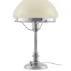 Bordslampa - Karlfeldt nickel, toppig benvit