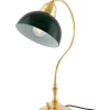 Bordslampa - Lagerlöf mässing, grön skärm
