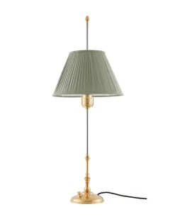Bordslampa - Stiernstedt mässing, olivgrön skärm