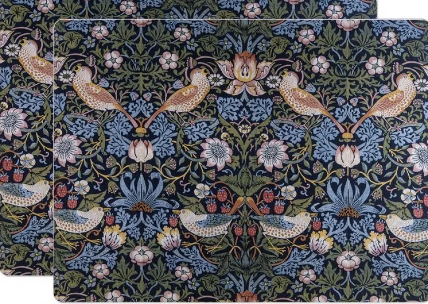 Bordstablett 2-pack - William Morris, Strawberry Thief
