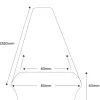 Bottenstock till räcke - 40 x 85 x 2350 mm