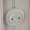 Dimmer dubbel tryckknapp vitt porslin - Fontini infällt
