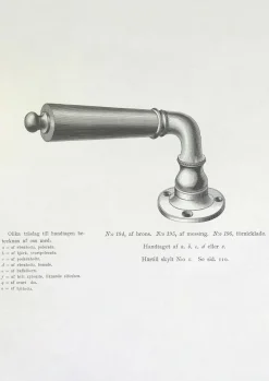 Dörrhandtag - Næsman 195 mässing