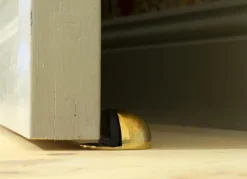 Dörrstopp - Mässing, golvmontering