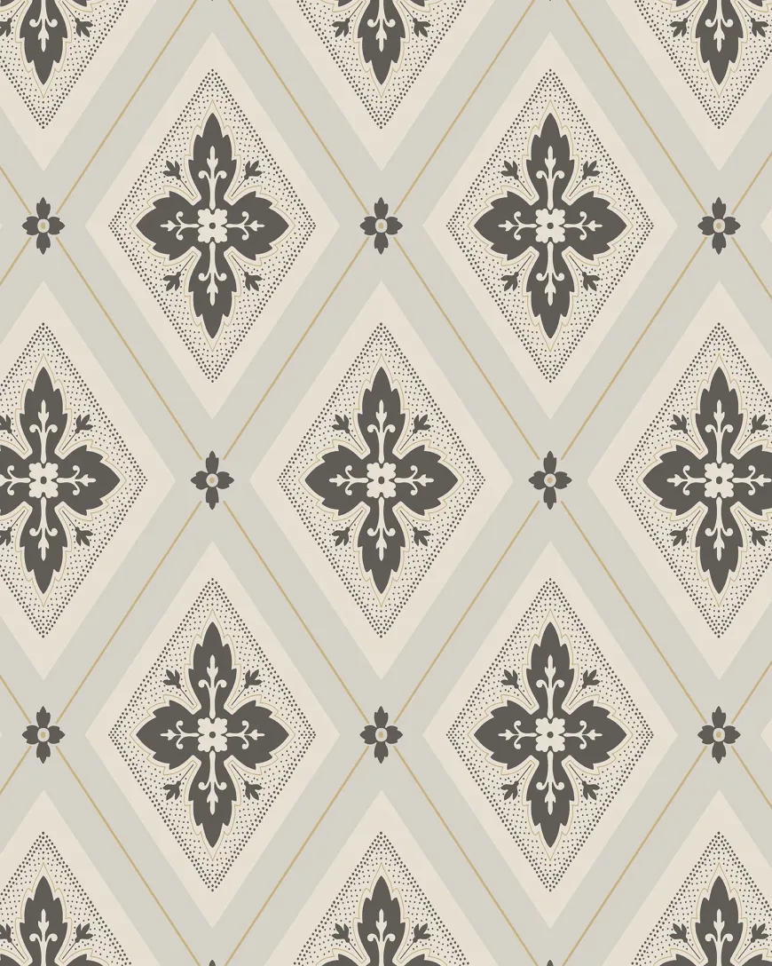 Duro Tapet - Astrid - Beige/Svart