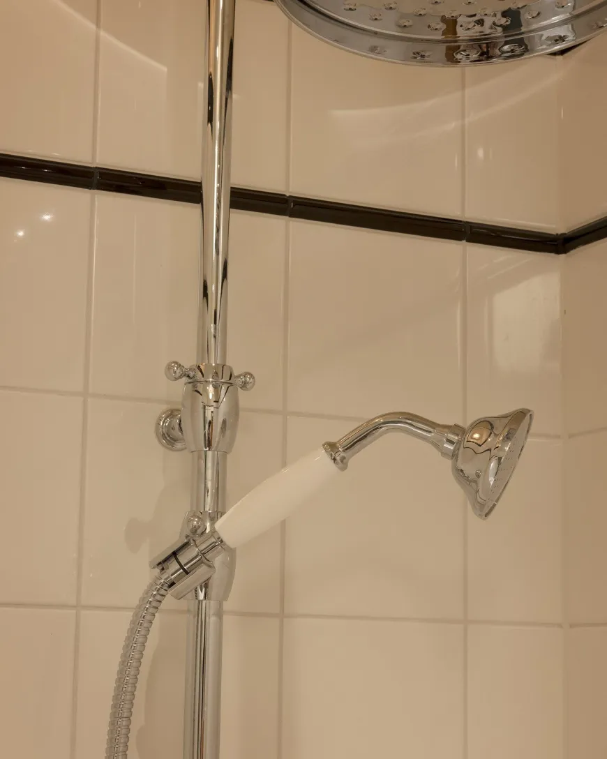 Duschset - Kensington retro gammaldags blandare, krom