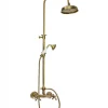 Duschset - Kensington retro gammaldags blandare, brons