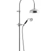 Duschset - Kensington retro utan blandare, krom med svarta handtag