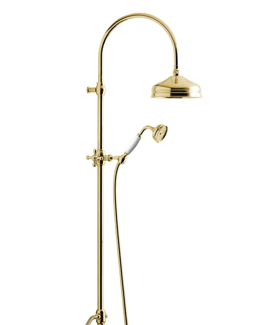Duschset - Kensington retro utan blandare, mässing