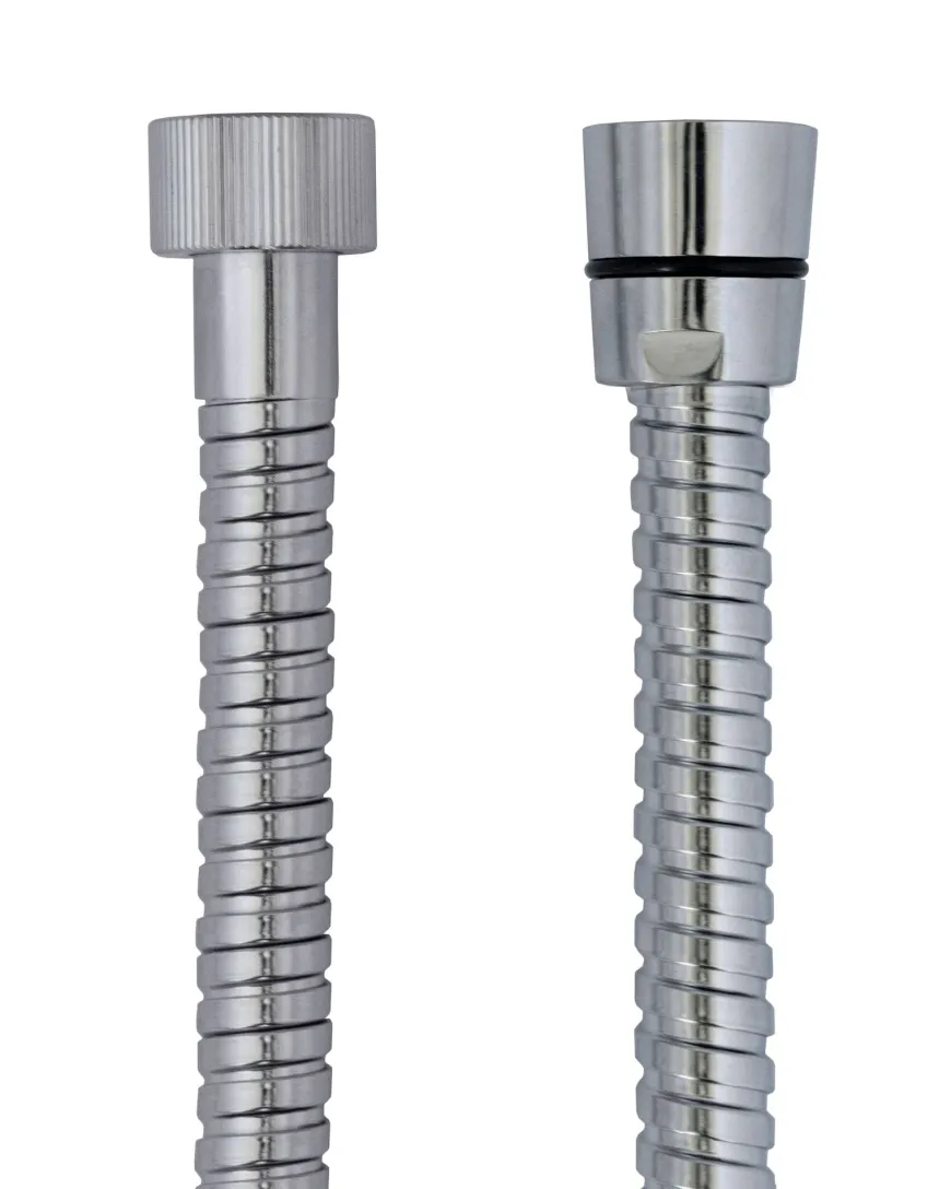 Duschslang krom 150 cm - Dubbellindad metall