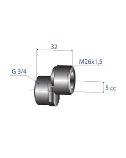 Excenter vid 150 c/c blandare till 160 c/c blandarfäste 2-pack, krom