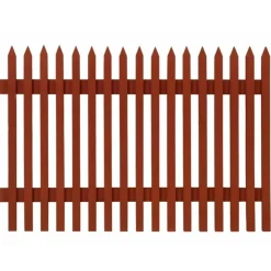 Falu Rödfärg Staket Tradition - Färdigmålad sektion gran 1750 x 1180 mm