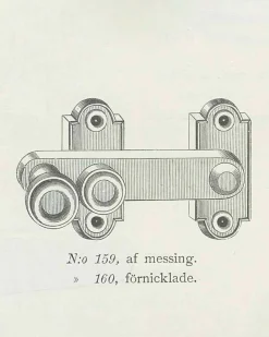 Fönsterklinka/ Skåpvred - Næsman N:o 159 nickel