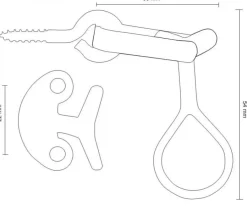 Fönsterlås - Hasp mässing