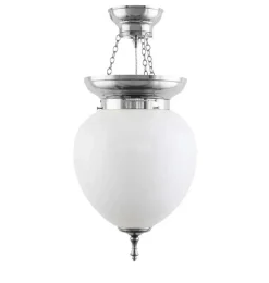 Foajéampel - 200 nickel, opalvit
