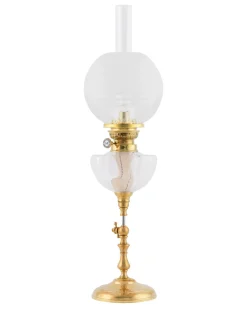 Fotogenlampa - Ekholmen mässing, klotkupa