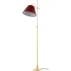 Golvlampa - Gullberg mässing, röd skärm