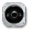 Insats dimmer traditionell 40-500 W svart porslin - Fontini infällt