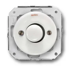 Insats dimmer universal LED 4-100W vitt porslin - Fontini infällt