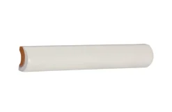 Kakel Mayfair - Elfenbensvit dekorlist 2 x 13 cm blank, lätt vågigt