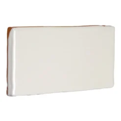 Kakel Mayfair - Elfenbensvit Halftile 7,5 x 15 cm blank, lätt vågigt
