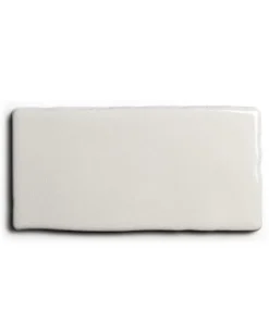 Kakel Mayfair - Krackelerad antikvit halftile 7,5 x 15 cm blank, lätt vågigt