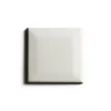 Kakel Victoria - Fasad kant 7,5 x 7,5 cm elfenbensvit, blank
