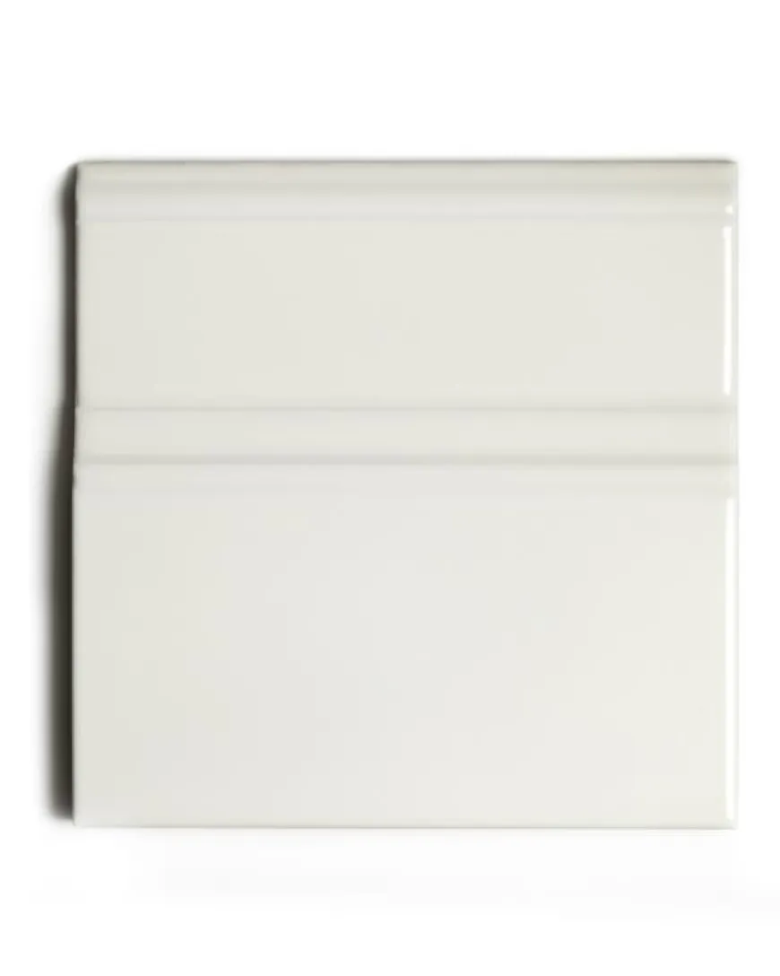 Kakel Victoria - Golvsockel list 15 x 15 cm elfenbensvit, blank