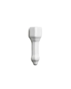 Kakel Victoria - Hörnbit till bröstlist 7,5 x 15 cm vit