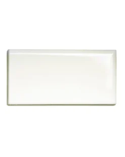 Kakel Victoria - 7,5 x 15 cm elfenbensvit bullnose höger hörn