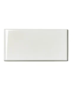 Kakel Victoria - 7,5 x 15 cm elfenbensvit bullnose kortsida