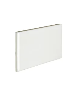 Kakel Victoria - 7,5 x 15 cm elfenbensvit bullnose vänster hörn