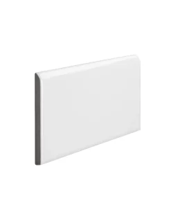 Kakel Victoria - 7,5 x 15 cm vit bullnose långsida