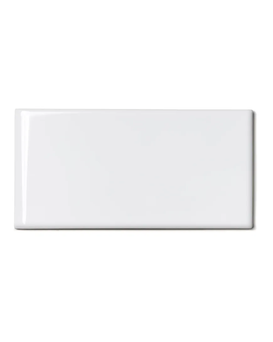 Kakel Victoria - 7,5 x 15 cm vit bullnose kortsida