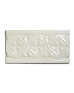 Kakel York - Dekorlist relief 10 x 19,8 cm mandel